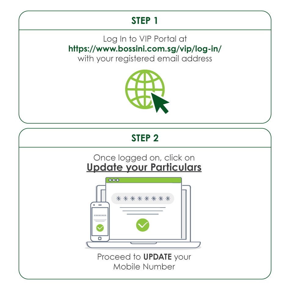 VIP Update particulars (Website)